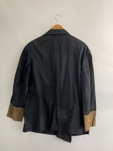 商品画像：テーラードジャケット/2/コットン/BLK/無地/YI-J03-048/細かい汚れ有/襟シミ有// 2
