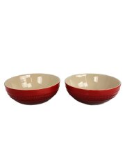 ストーンウェア マルチボール/15cm/2点セット/レッド