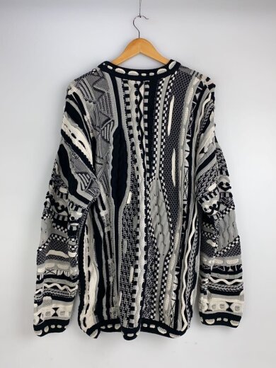 商品画像：ニット・セーター(厚手)/L/コットン/ブラック/3Dニット/カナダ製 2