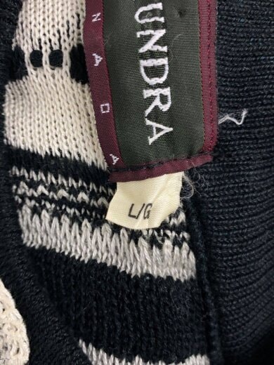 商品画像：ニット・セーター(厚手)/L/コットン/ブラック/3Dニット/カナダ製 4