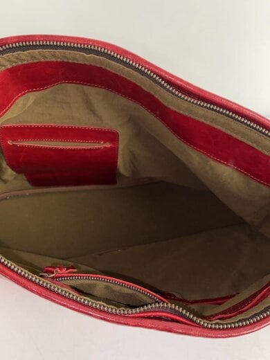 商品画像：ショルダーバッグ/レザー/レッド 6