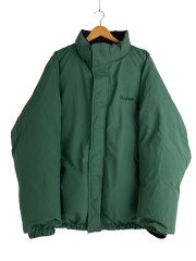 リバーシブルダウンジャケット/XL/ポリエステル/グリーン/ブラック/101224021011