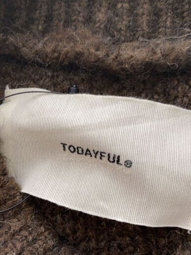 商品画像：ニット・セーター(厚手)/FREE/アクリル/BRW/無地/12320519 3