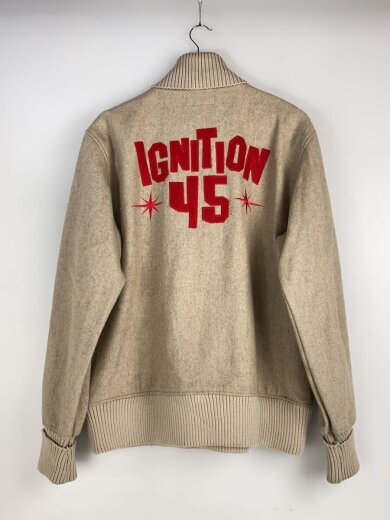 商品画像：IGNITION FORTYFIVE/スタジャン/L/ウール/ベージュ 2