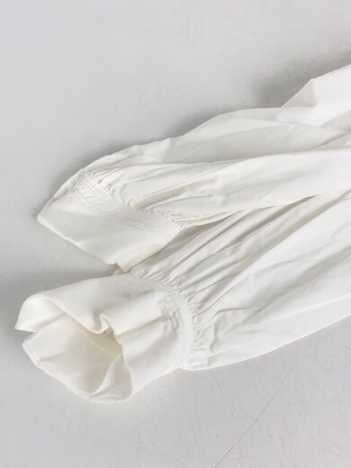 商品画像：長袖ブラウス/2/コットン/ホワイト/無地/YUNA1610D 5