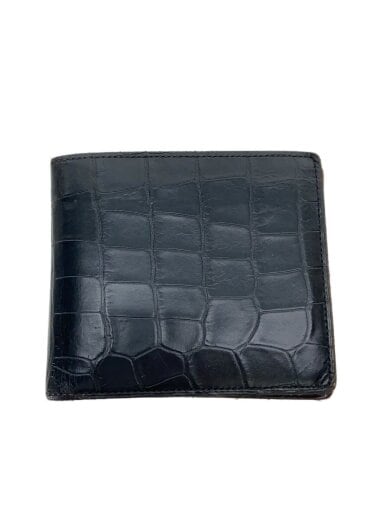 商品画像：2つ折り財布/レザー/BLK/メンズ// 1