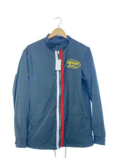 画像：VANSONフリースジャケット/L/ポリエステル/BLK/無地1