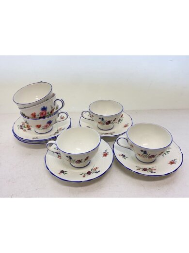 商品画像：カップ&ソーサー/6点セット/WHT 2