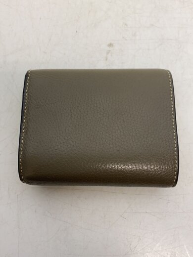 商品画像：3つ折り財布/レザー/GRY/無地/レディース/w-ie-3118// 2