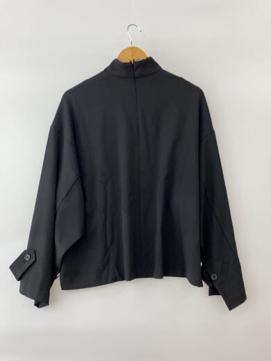 商品画像：長袖シャツ/FREE/ポリエステル/BLK/無地/460jsl30-0161 2