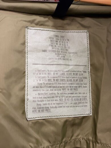 商品画像：ジャケット/XS/ナイロン/KHK/カモフラ/8415-01-228-1307 3