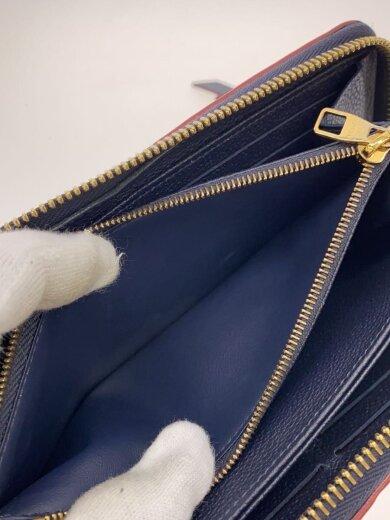 商品画像：ジッピー・ウォレット_モノグラム・アンプラント/牛革/NVY/総柄/レディース 5