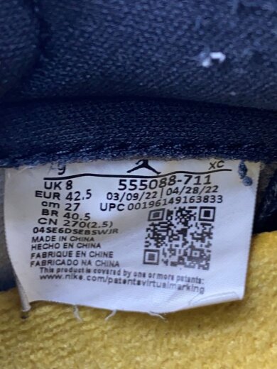 商品画像：AIR JORDAN 1 RETRO HIGH OG_エアジョーダン 1 レトロ ハイ OG/27cm/ORN 5
