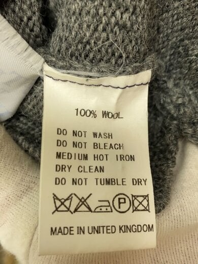 商品画像：ニット・セーター(厚手)/--/ウール/GRY/無地// 4