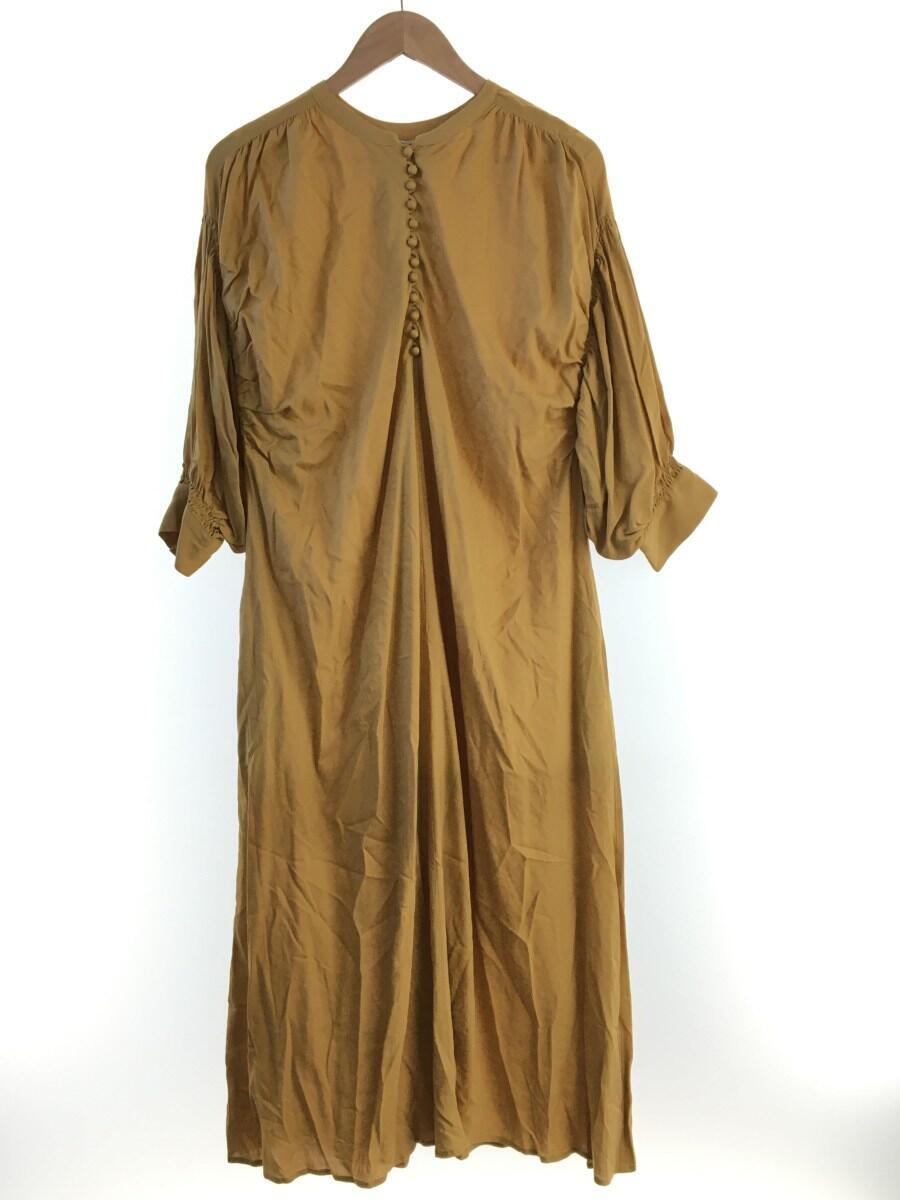 Lrバンドカラーフレアop タグ付き 長袖ワンピース L レーヨン Cml 無地 スタディオクリッ