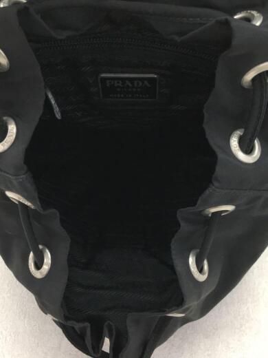 画像：PRADAリュック/ナイロン/BLK/プラダ/フラップ淵ヤブレ/ベルトシワ/金具サビ6