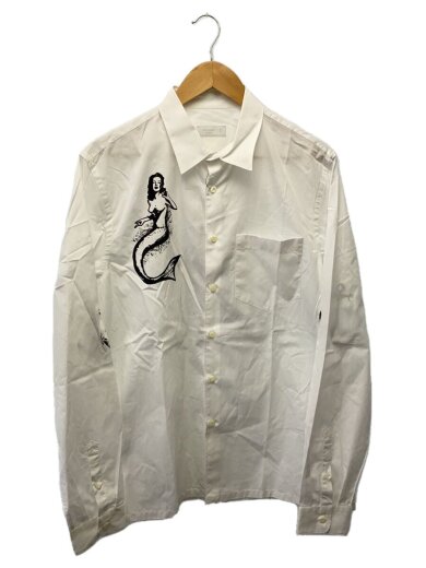 画像：PRADA22SS/BIANCO POPELINE SIMBOL COTTON SHIRT/コットン//UCN425 S2211
