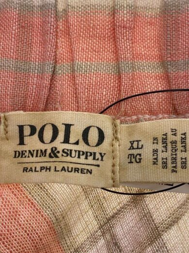 商品画像：プラッドリネンマキシスカート/XL/リネン/PNK/チェック/WMPOSKTNDR20045// 4