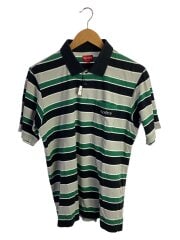19SS/classic stripe polo shirt/M/コットン/GRN/ボーダー