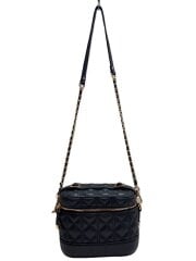 キルティング2wayバニティバッグ/ショルダーバッグ/BLK