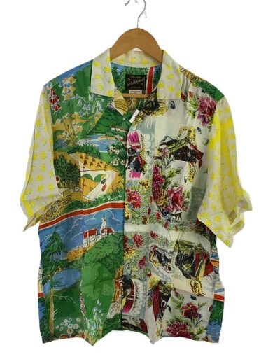 商品画像：半袖シャツ/1/レーヨン/マルチカラー/総柄// 1