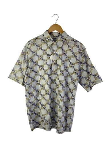 商品画像：半袖シャツ/4/コットン/WHT/総柄/bbz2011504a0007// 1