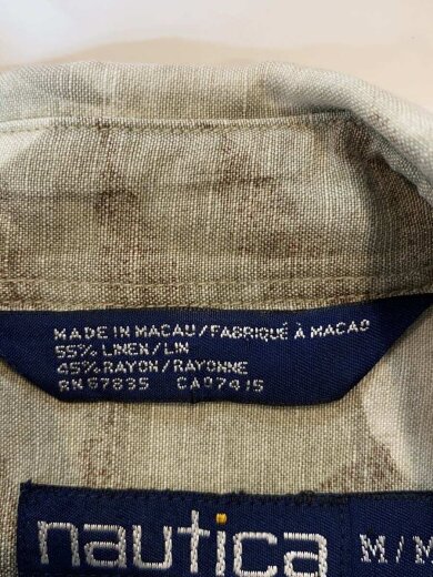 商品画像：半袖シャツ/M/レーヨン/KHK/総柄// 5