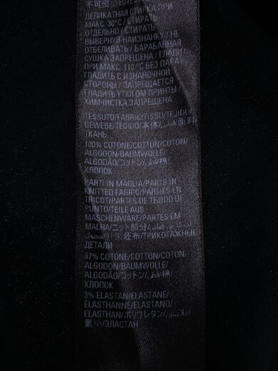 商品画像：22SS/METAL LOGO CRASHED SS TEE/Tシャツ/3/コットン/BLK/694576// 5