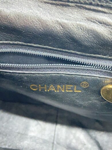 商品画像：ターンロック・ショルダーバッグ マトラッセ キャビアスキン/レザー/BLK 5