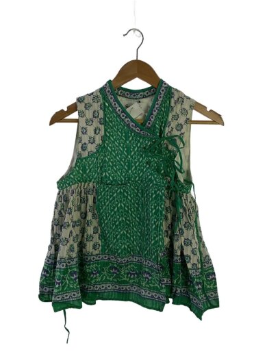 商品画像：Sara mallika/CTN KIKA ETHNIC PRT TOP/コットン/GRN/020131SB3// 1