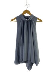 25SS/ベルト付楊柳ブラウス/FREE/ポリエステル/BLU/121-5210700