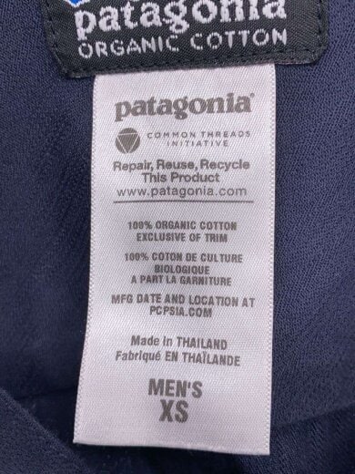 画像：patagoniaジャケット/XS/コットン/BLK/27595SP114