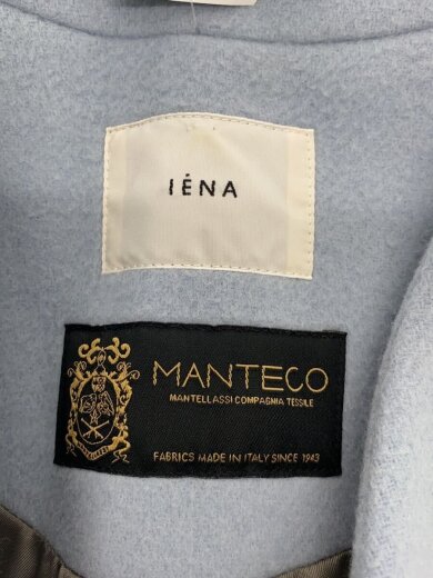 商品画像：20aw/MANTECO ノーカラーコート/FREE/ウール/BLU/20-020-900-5151-3-0 3