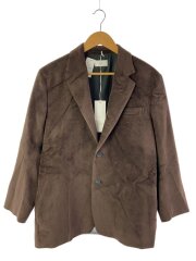 24AW/SILK MOSSA TAILORED JACKET/36/シルク/BRW/JKAGCW0805