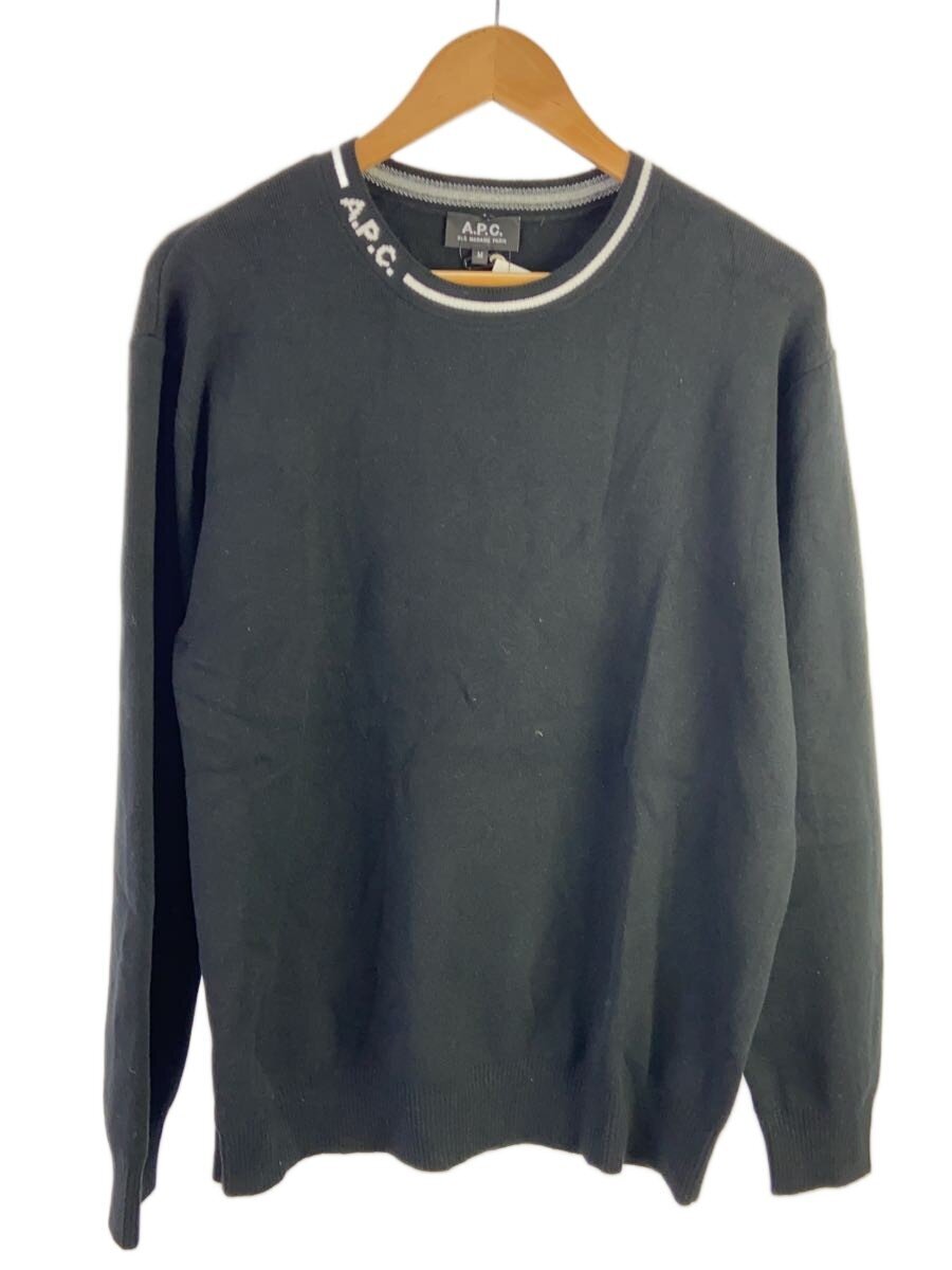 A.P.C. / ニット・セーター(薄手)/M/ウール/BLK/24252-1-83501