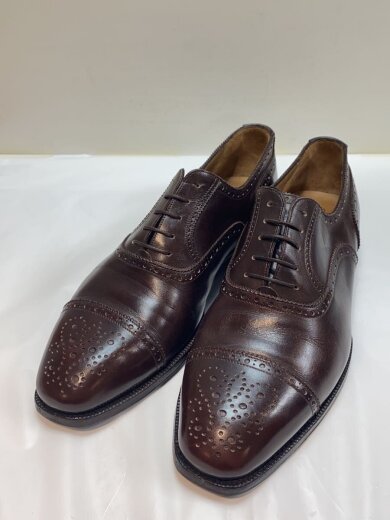 商品画像：ドレスシューズ/ストレートチップ/内羽根/メダリオン/UK7/BRW/レザー// 2