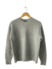 ローゲージ片畦クルーネックニット/M/ウール/GRY/G1N10-822-04