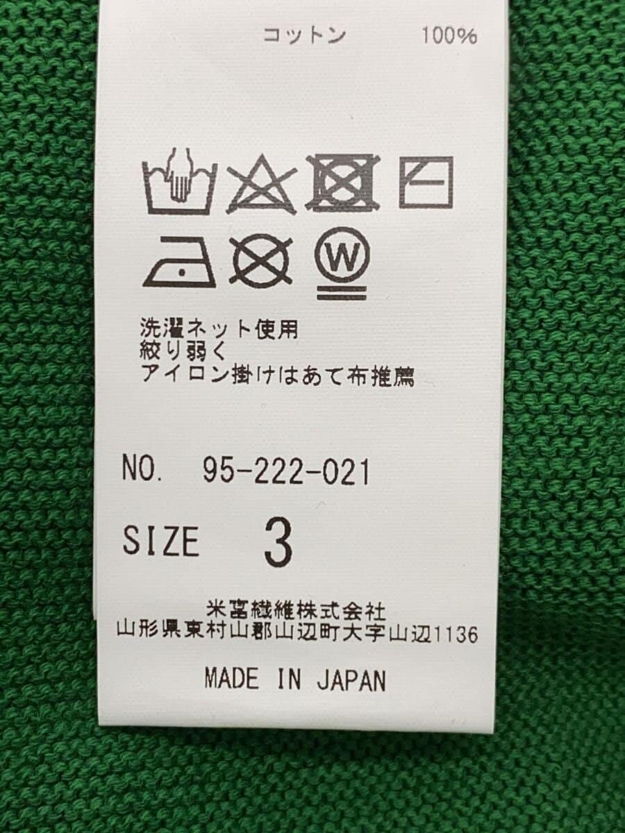 Yonetomi / カーディガン(薄手)/3/コットン/GRN/95-222-021