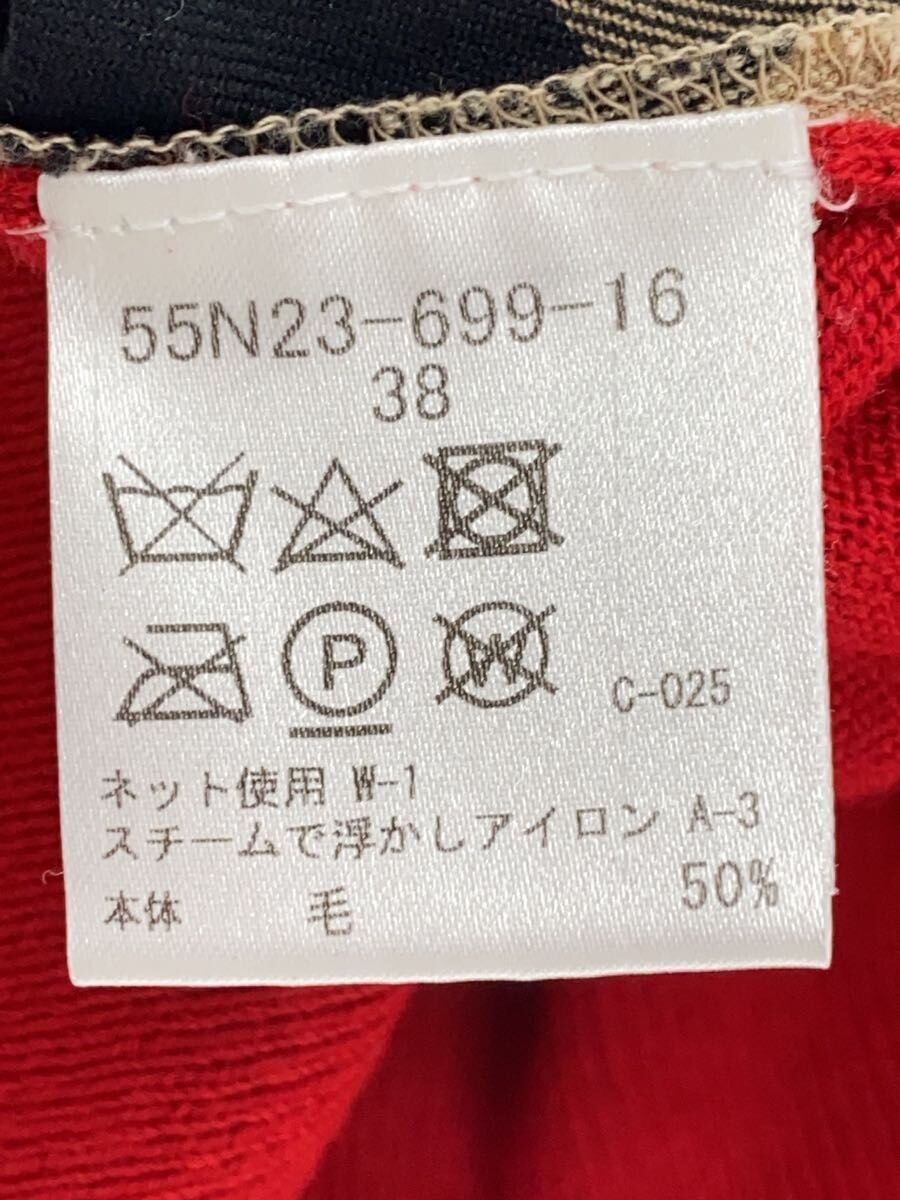 BLUE LABEL CRESTBRIDGE / 21AW/ニット・セーター(薄手)/38/ウール/RED/55N23-699-16