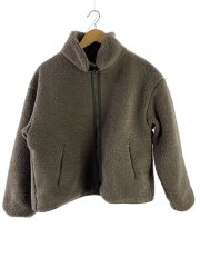 24AW/reversible boa/フリースジャケット/ポリエステル/GRY