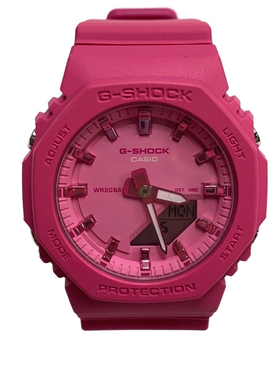 CASIO / クォーツ腕時計_G-SHOCK/デジタル/ラバー/PNK/PNK//
