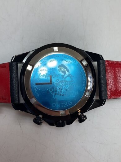 商品画像：×ベルセルク/300本限定/クォーツ腕時計/アナログ/レザー/BRD/BLK/8T63-01S0 3