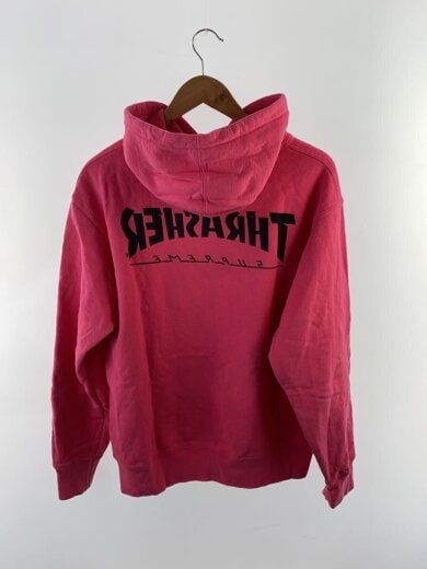 商品画像：21FW/Thrasher Hooded Sweatshirt/S/コットン/PNK/プリント 2