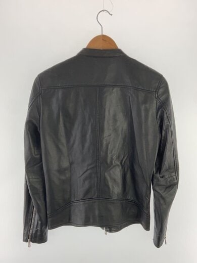 商品画像：シングルライダースジャケット/1/羊革/BLK/400452001 2