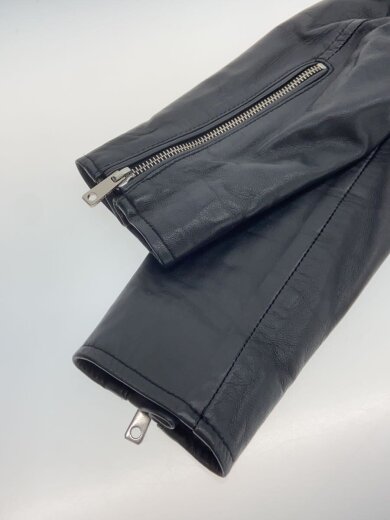 商品画像：シングルライダースジャケット/1/羊革/BLK/400452001 5