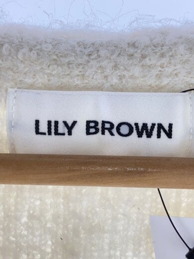 商品画像：25AW/シャギーニットカーディガン/one/ポリエステル/WHT/LWND255133/シェルボタン 3