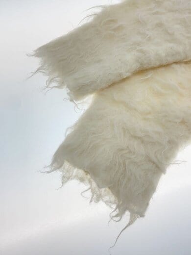 商品画像：25AW/シャギーニットカーディガン/one/ポリエステル/WHT/LWND255133/シェルボタン 5