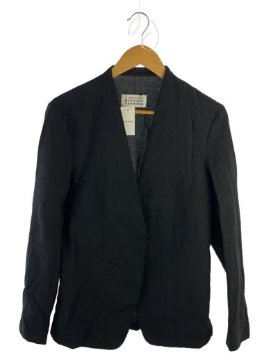 商品画像：24AW/ノーカラージャケット/44/ウール/BLK/S50BN0447 1