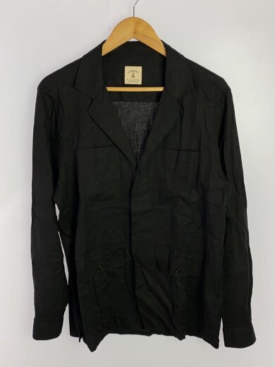 商品画像：25SS/リネンレーヨン サファリシャツ/M/リネン/BLK/61-08-52-08503 1