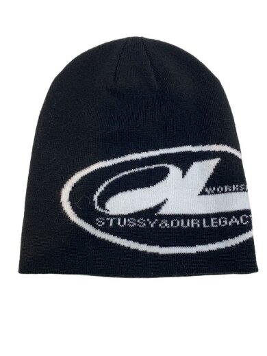 商品画像：Work Shop Oval Skullcap/ニットキャップ/--/アクリル/BLK/メンズ 1